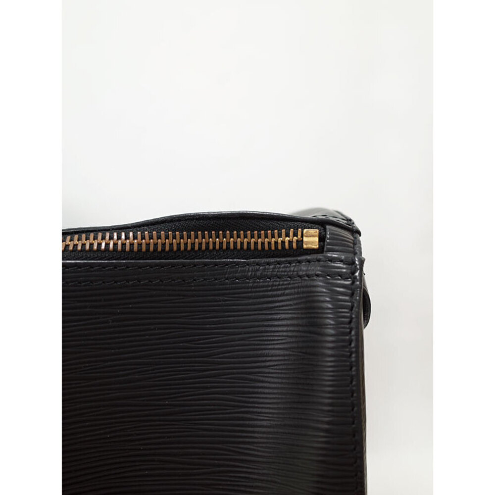 Louis Vuitton Keepall Black Boston Leather Bag Epi Shoulder - Picture 5 of 9